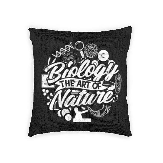 Biology: The Art of Nature - Biology Woven Pillows