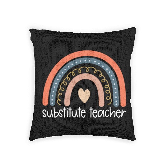 Substitute Teacher Back To School Sub Teacher Woven Pillows