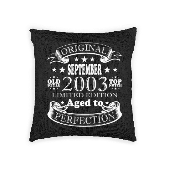 september 2003 Anniversary september 2003 septembe Woven Pillows