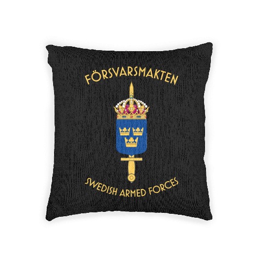 swedish armed forces Woven Pillows
