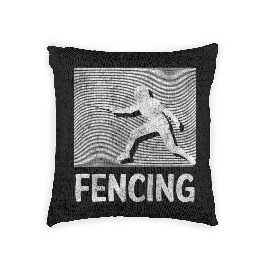 Fencing Sport Training En Garde Woven Pillows