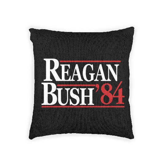 Reagan Bush 1984 V2 Woven Pillows