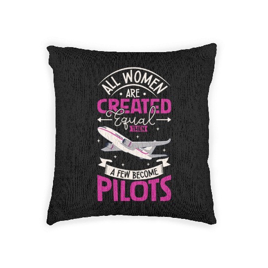 Pilot Aviation Airplane Airline Future Pilots Woven Pillows