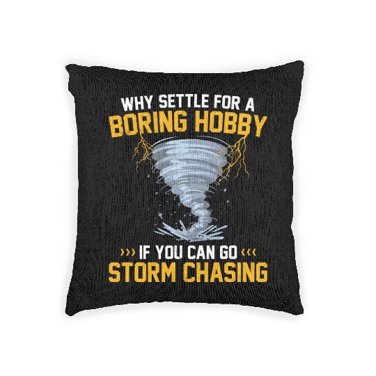 Storm Chaser gift idea | Tornado Meteorologists Woven Pillows