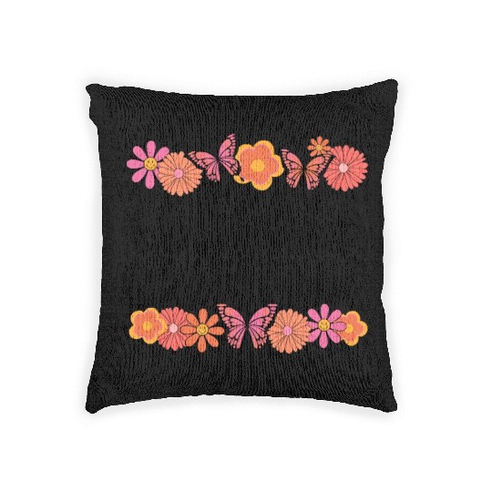 Floral Teacher Assistant Woven Pillows