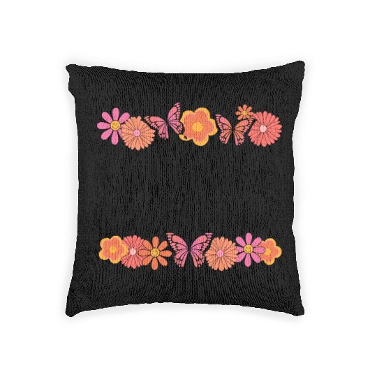 Floral Teacher Assistant Woven Pillows