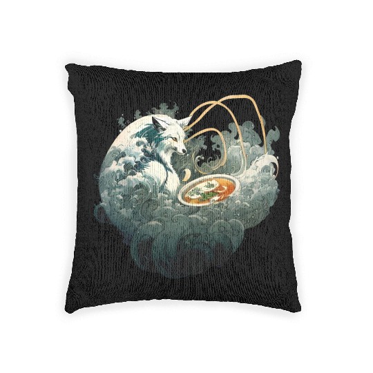 Nine Tailed Fox Ramen - Kitsune Woven Pillows