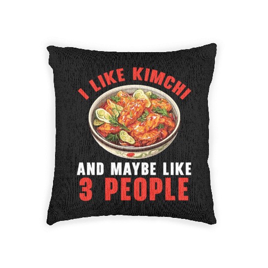 Kimchi Lover Korean Cuisine Spicy Food South Korea Woven Pillows