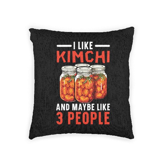 Kimchi Lover Korean Cuisine Spicy Food South Korea Woven Pillows