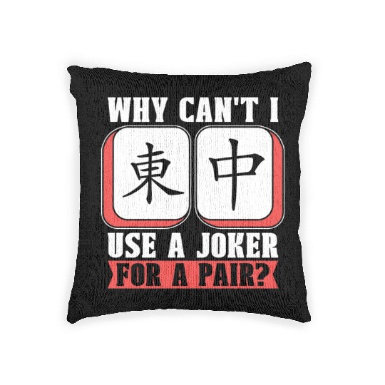 Mahjong Why Can't I Use A Joker For A Mahjong Game Woven Pillows