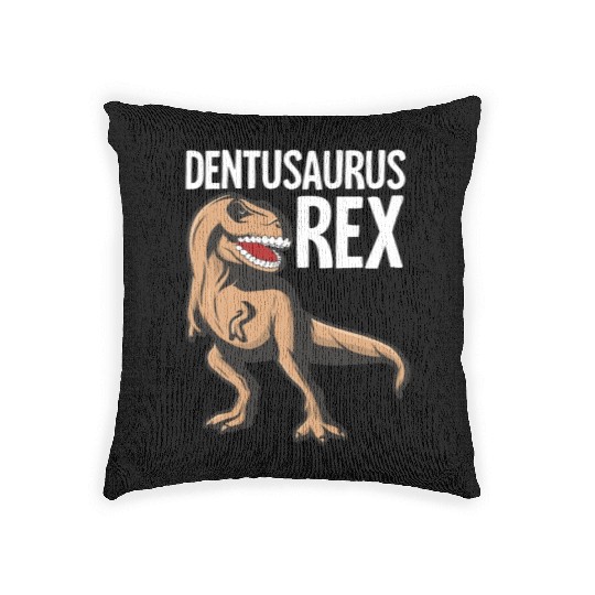 Funny Dragon Boat Racing Paddle Dinosaur Woven Pillows