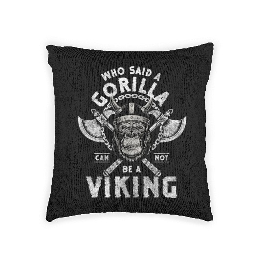 Gorilla Silverback Fitness Primate Woven Pillows