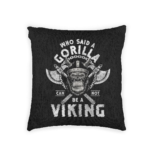 Gorilla Silverback Fitness Primate Woven Pillows