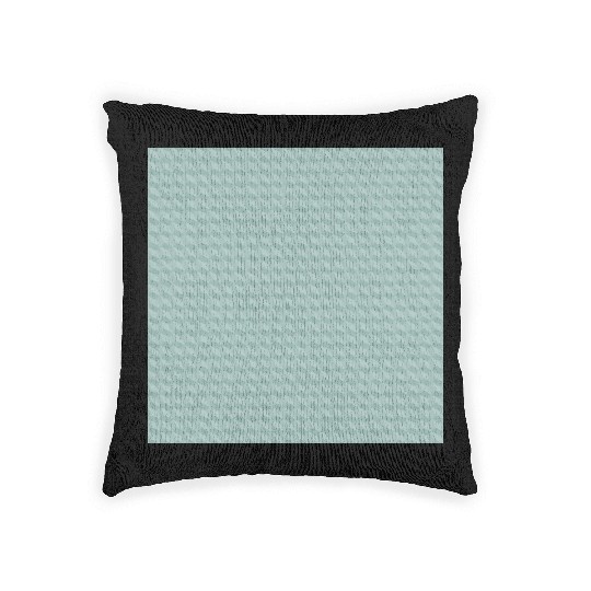 Teal Minimal Texture Woven Pillows