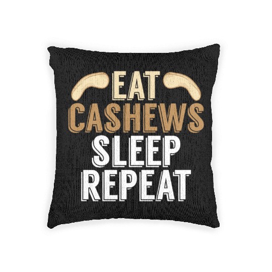 Cashews Lover Salty Nuts Roasted Organic Pistachio Woven Pillows