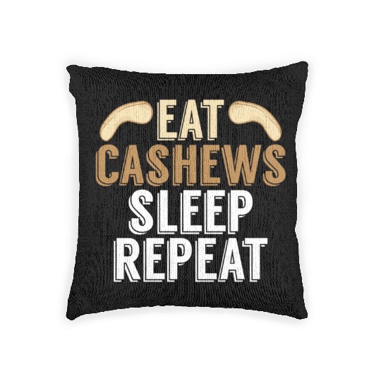 Cashews Lover Salty Nuts Roasted Organic Pistachio Woven Pillows