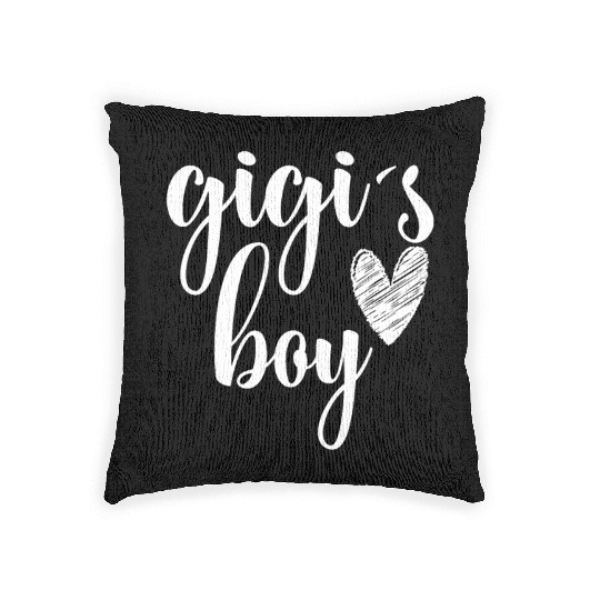 Funny Matching Gigi Boy for Grandma Whit Boy Woven Pillows