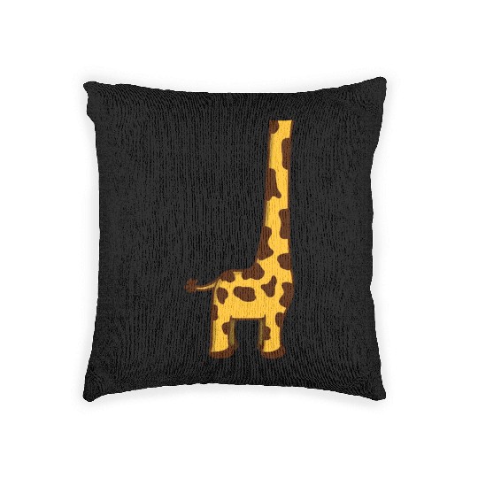 Funny Giraffe Without Head Cool Halloween Costume Woven Pillows