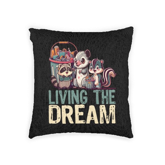 Living The Dream - Cute Anime Kawaii Japanese Love Woven Pillows