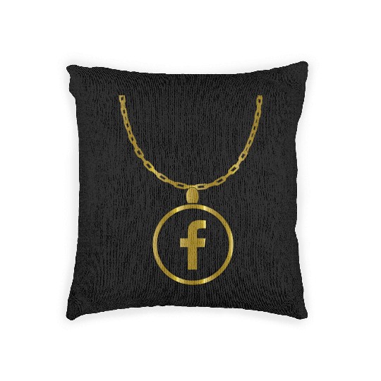 Facebook necklace Woven Pillows