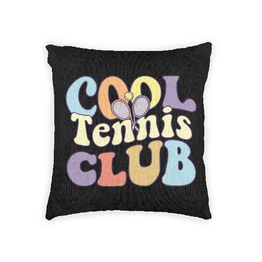 Cool Tennis Club Tennis Coach Tennis Crew Matching Woven Pillows