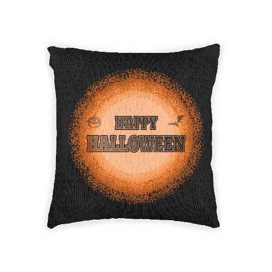 Serene pumpkin Woven Pillows
