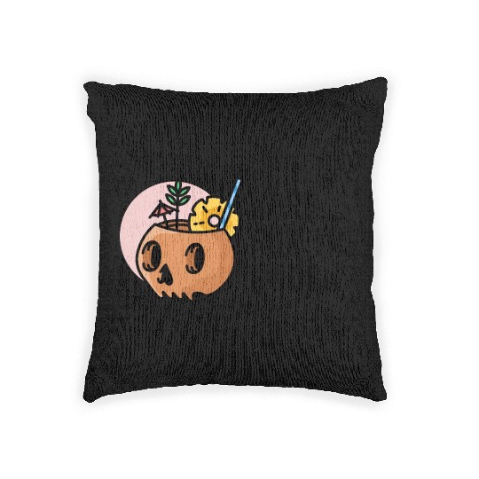 halloween 2 black Woven Pillows