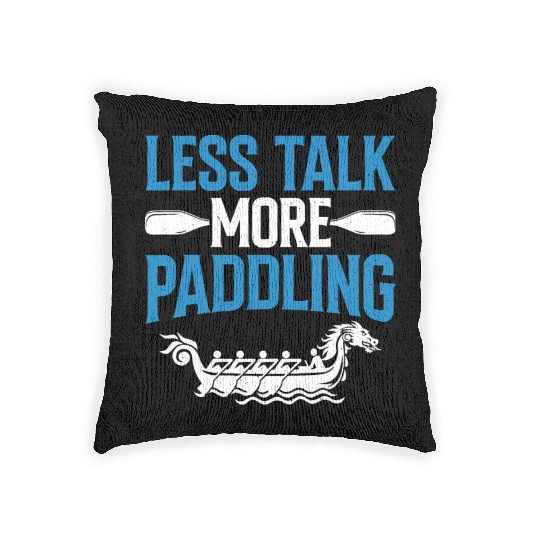 Funny Dragon Boat Racing Paddle Woven Pillows
