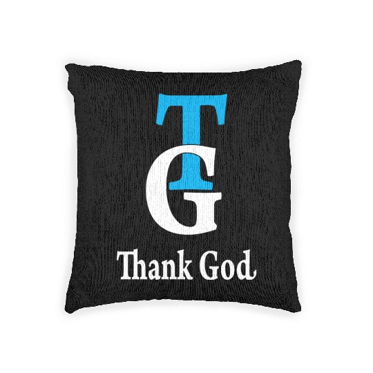 Thank God TG Love Jesus Christian Christmas Woven Pillows