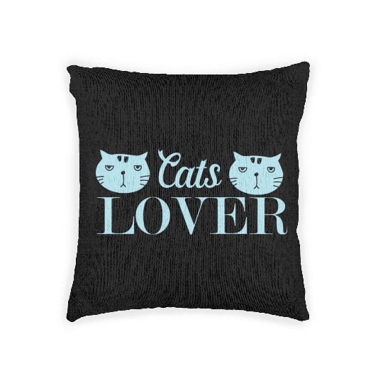 Cats Lover Design For Cat Owner Woven Pillows