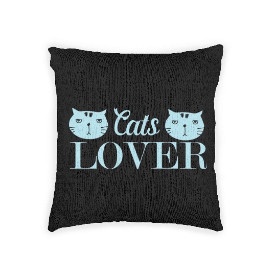 Cats Lover Design For Cat Owner Woven Pillows