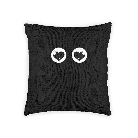 Cute Inlove Ghost Face Woven Pillows