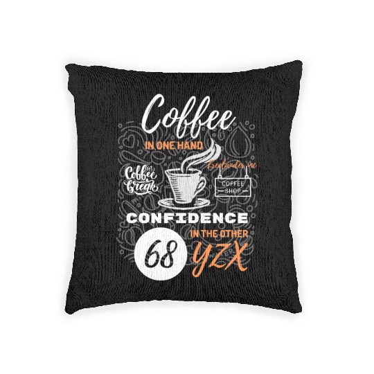 Coffee confidence Woven Pillows