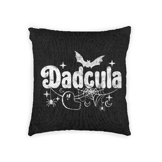 Dadcula Halloween Costume Dad Men Woven Pillows