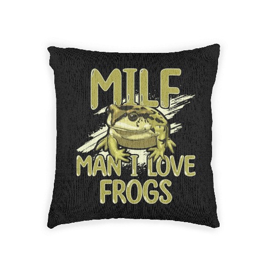 MILF Man I Love Frogs Woven Pillows