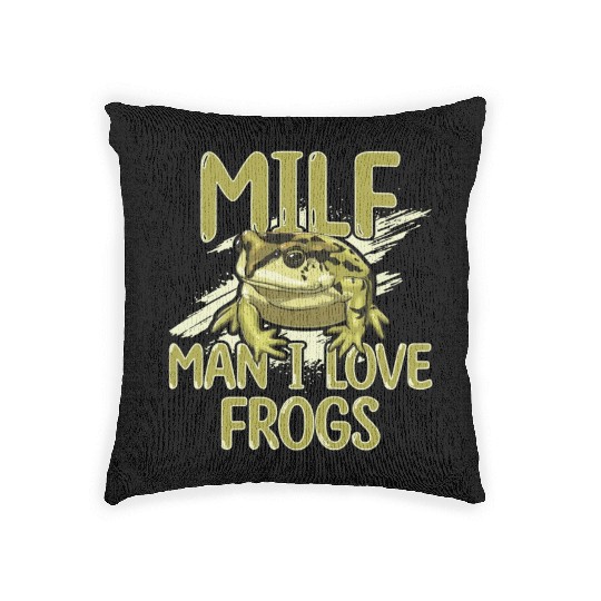 MILF Man I Love Frogs Woven Pillows
