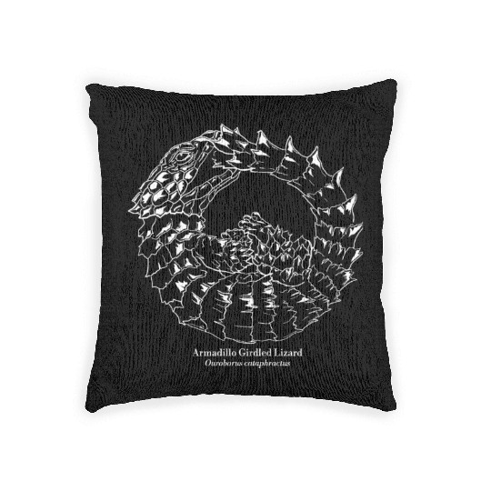 Ouroborus cataphractus Armadillo Girdled Lizard Woven Pillows