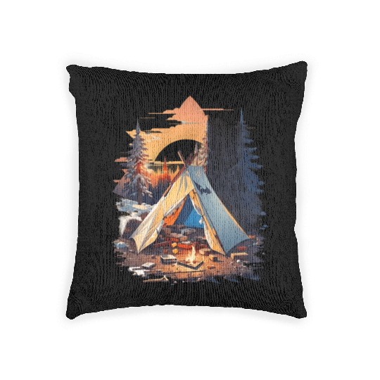 Ripped tent Unisex Woven Pillows
