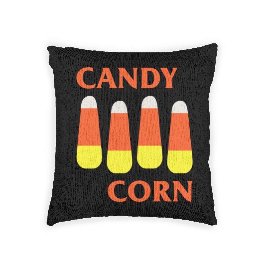 Candy Corn Punk Woven Pillows