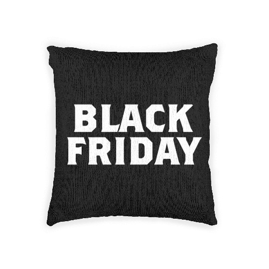 Black Friday Woven Pillows