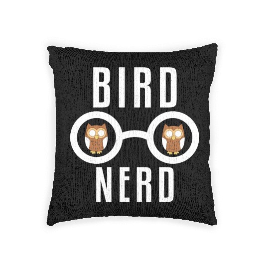 Bird Nerd Woven Pillows