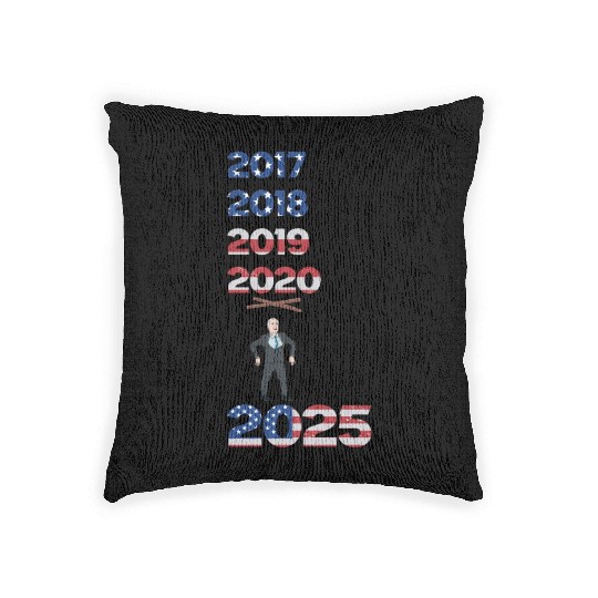 Trump against the puppet Woven Pillows