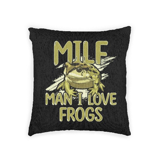 MILF Man I Love Frogs Woven Pillows