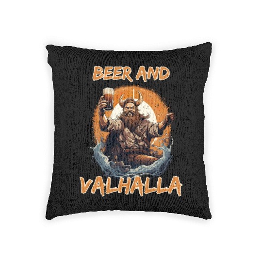 Viking World Tour Vikings Valhalla Odin for a Men Woven Pillows