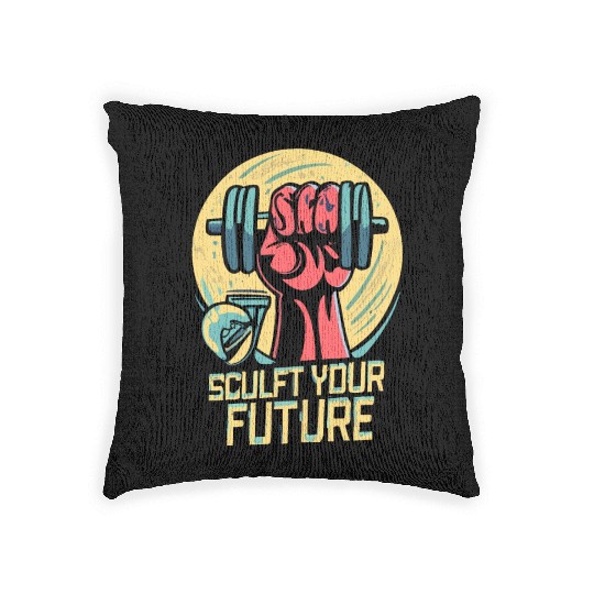 MOTIVATIONAL FITNESS HEALTH Woven Pillows.