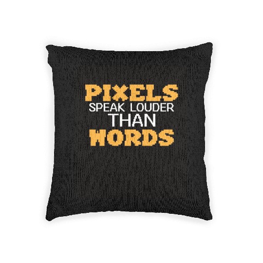 Funny Retro Gaming Culture Vintage arcade classics Woven Pillows
