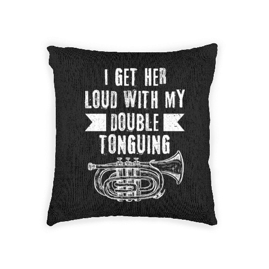 Mellophonist Musical Instrument Orchestra Woven Pillows