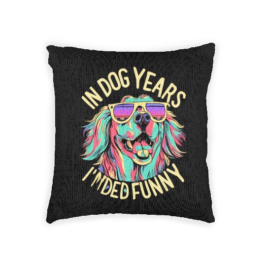 golden retriever design Woven Pillows for dog lover