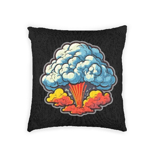 Explosion Fireworks Pyrotechnics Woven Pillows