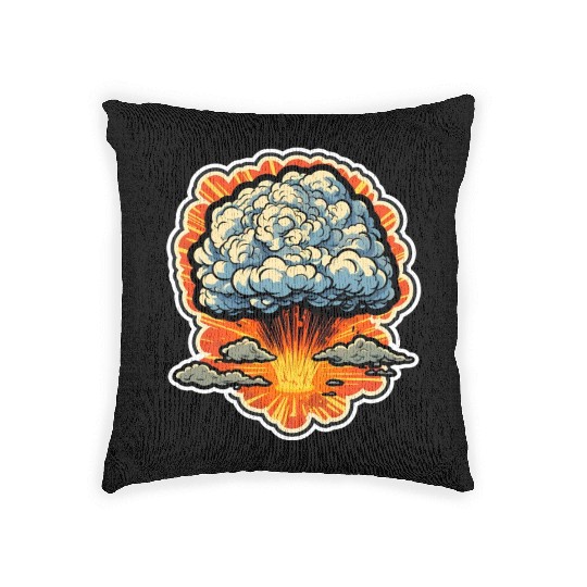 Explosion Fireworks Pyrotechnics Woven Pillows